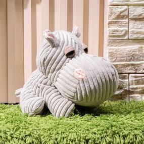 img 4 attached to 🦛 Get a Whimsical Touch with Kesehatan Hippo Fabric Door Stopper - Perfect for Bedroom and Living Room Decor!