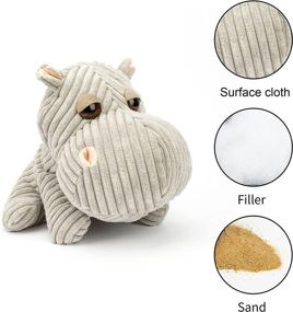 img 2 attached to 🦛 Get a Whimsical Touch with Kesehatan Hippo Fabric Door Stopper - Perfect for Bedroom and Living Room Decor!