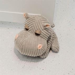 img 3 attached to 🦛 Get a Whimsical Touch with Kesehatan Hippo Fabric Door Stopper - Perfect for Bedroom and Living Room Decor!