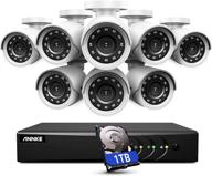 📷 annke 5mp lite wired security camera system: 8ch dvr, 1tb hd, 8x 1080p weatherproof cameras, night vision, remote access - e200 logo