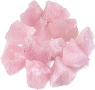 🌹 купить top plaza оптом розовый кварц целебные кристаллы грубые камни - крупные 1" естественные сырые камни кристалл для лечения рейки, викки, колдовства + больше - 0.5 фунта логотип