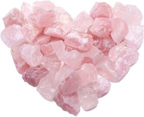 img 2 attached to 🌹 Buy Top Plaza Bulk Rose Quartz Healing Crystals Rough Stones - Large 1&#34; Natural Raw Stones Crystal for Reiki Healing, Wicca, Witchcraft + More - 0.5lb