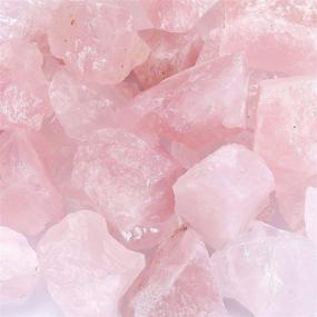 img 3 attached to 🌹 Buy Top Plaza Bulk Rose Quartz Healing Crystals Rough Stones - Large 1&#34; Natural Raw Stones Crystal for Reiki Healing, Wicca, Witchcraft + More - 0.5lb