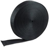 🎒 houseables nylon strapping webbing material: 1 inch x 10 yard black web for bags, backpacks, belts, and more! logo