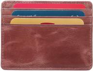 authentic leather minimalist wallets with enhanced blocking feature logo