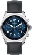 montblanc summit smartwatch stainless leather logo