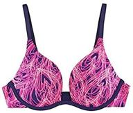 enhance your figure with undies.com women's custom-knit microfiber classic deep plunge push-up bra logo