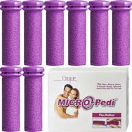 👣 emjoi micro-pedi refill rollers (pack of 8, extra coarse): achieve salon-quality pedicures at home! logo