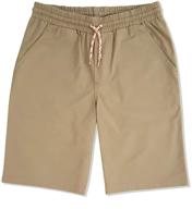 🩳 boys' basic poplin pull-on short - a perfect choice for awesome style logo