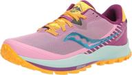 🏃 saucony women's peregrine trail running shoes: conquer the trails with style and support logo