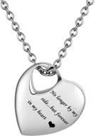stylish & durable: girls' waterproof cremation necklace - stainless steel keepsake jewelry logo