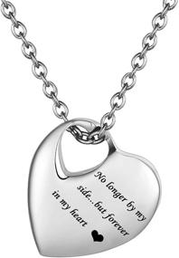 img 4 attached to Stylish & Durable: Girls' Waterproof Cremation Necklace - Stainless Steel Keepsake Jewelry