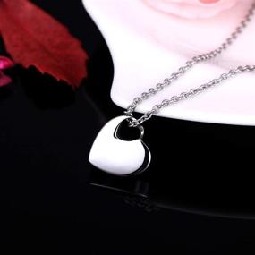 img 1 attached to Stylish & Durable: Girls' Waterproof Cremation Necklace - Stainless Steel Keepsake Jewelry