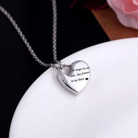img 3 attached to Stylish & Durable: Girls' Waterproof Cremation Necklace - Stainless Steel Keepsake Jewelry