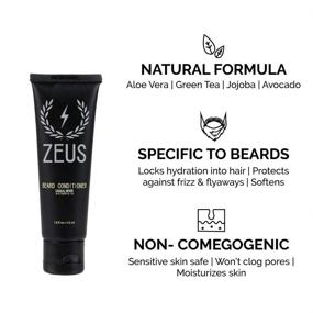 img 2 attached to ZEUS Refined Beard Oil Set - Essential Travel Size, Starter Kit for Beard Care, Cleanses, Softens, Moisturizes, Tames, & Soothes Itchy Skin - SANDALWOOD