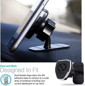 img 2 attached to 📱 Hands-Free Naztech MagBuddy Anywhere+ Magnetic Mount Holder: Compatible with iPhone 12/SE 2020/11/Pro, Galaxy S21/S20/S10/S9,Note20/10/9 + More