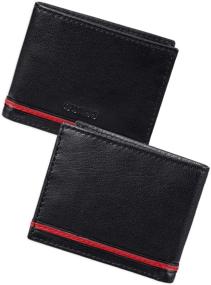 img 3 attached to 🏿 Black Men's Bifold Wallet in Genuine Guess Leather - Wallets, Card Cases & Money Organizers for Men