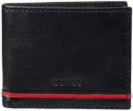 🏿 black men's bifold wallet in genuine guess leather - wallets, card cases & money organizers for men logo