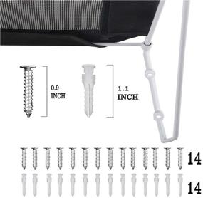 img 2 attached to 🐱 RayCC Cat Shelves Set: Wall-Mounted Cat Perch, Steps & Bed - Great for Climbing and Comfort