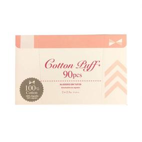 img 4 attached to 90 Pack Cotton Puff Facial Cleansing Pads for Effective Skincare