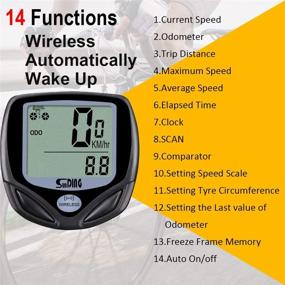 img 2 attached to SUNDING Wireless Cycling Bike Computers - Waterproof Speedometer & Odometers