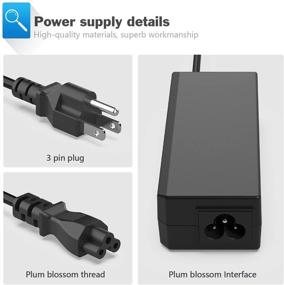 img 3 attached to 💡 Power Supply Cord for Lenovo Thinkpad T450 T450S T470 T470S T460 T460S T540 T540P T440 T431s G50 G50-45 G50-70; Yoga 2 Pro 11 11S 12 13 14 15 ADLX45DLC2A Notebook Laptop Charger 65W/45W AC Adapter