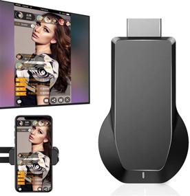img 1 attached to Cut the Cord: Wireless HDMI Display Dongle Adapter/Receiver for HD 1080P Screen Mirroring - iPhone/Android/ Mac&Windows Compatible