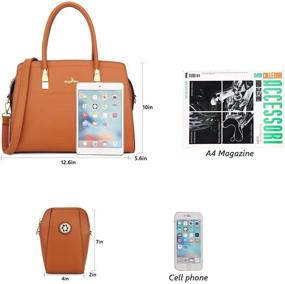img 2 attached to Angel Kiss Handbags: Stylish Designer Women's Satchels and Wallets for Hobo Bag Enthusiasts