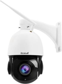 img 4 attached to 📷 JideTech 5MP PTZ Outdoor WiFi Security Camera - Smart Surveillance IP Camera with 20X Zoom, 1000ft View Distance, SDM Array IR Night Vision, Detection Alarm, 2-Way Audio, IP66 Waterproof, Auto-Tracking