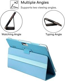 img 3 attached to 📱 Blue Transwon Case for ANTEMPER K105/ANTEMPER Tablet 10 Inch Android 9 HD Case/Dragon Touch K10 Tablet/Max 10 Plus Case/STUO 10 Inch Tablet Case/LUSS/Pavoma/ROPEL/TenYiDe/YUMKEM/XUNYUN Tablet Case - Ideal Protection & Style