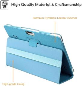 img 1 attached to 📱 Blue Transwon Case for ANTEMPER K105/ANTEMPER Tablet 10 Inch Android 9 HD Case/Dragon Touch K10 Tablet/Max 10 Plus Case/STUO 10 Inch Tablet Case/LUSS/Pavoma/ROPEL/TenYiDe/YUMKEM/XUNYUN Tablet Case - Ideal Protection & Style