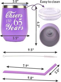 img 1 attached to 🎉 65th Birthday Gifts for Women - Tumblers, Decorations, & Ideas