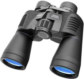 img 4 attached to 🦅 High-Definition Waterproof Fogproof Binoculars for Birds Watching Hunting Traveling Outdoor Sports - 20x50 Binoculars BAK4 Prism FMC Lens