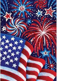 img 4 attached to 🎨 KKMMZ 5D American Flag Fireworks Full Diamond Painting Cross Stitch Kits: Stunning Art Gift for Scenic 3D Paint by Diamonds - 11.8 X 15.8 Inch