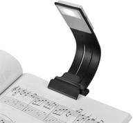 📚 loamo clip on book light: usb rechargeable led reading lamp with eye care, bookmark feature, and 4 level dimmable settings, for books, ipad, and more – black logo