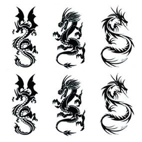 img 4 attached to Dragons Temporary Stickers Waterproof Yesallwas