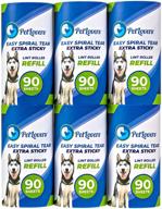 🐾 540 sheets petlovers extra sticky lint roller refills for pet hair, lint remover, dog &amp; cat hair removal - pack of 6 refills logo