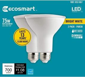 img 3 attached to 💡 Efficient Lighting Solution: EcoSmart 75 Watt Equivalent Dimmable Energy-Saver