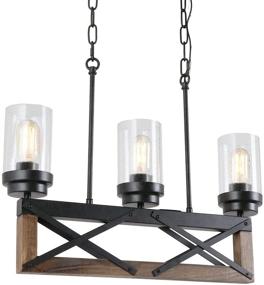 img 3 attached to 💡Eumyviv Chandelier Industrial Farmhouse C0076