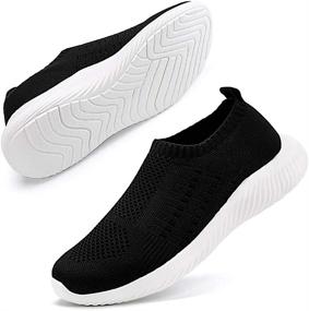 img 4 attached to Comfy and Lightweight Ablanczoom Athletic Shoes with Breathable Materials