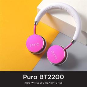 img 2 attached to 🎧 Беспроводные наушники Puro Sound Labs BT2200 с ограничением громкости для детей - Безопасные наушники, оптимизированные для детей - Звук высокого качества и аксессуары для студийного использования & запасные части