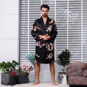 img 2 attached to 👰 BridalAffair Sleeve Bathrobe Sleepwear Loungewear: Ultimate Comfort and Style!