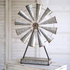 img 1 attached to 🏞️ Large Tabletop Windmill by CTW Home Collection