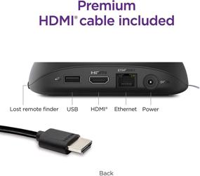 img 2 attached to Roku Ultra 2020 - HD/4K/HDR Streaming Media Player with Bluetooth, Roku Voice Remote, and Premium HDMI Cable (Renewed)