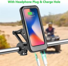 img 1 attached to 🚲 Waterproof Bike Phone Mount - Extendable and Foldable Motorcycle Holder | Adjustable Universal 360° Rotation | Mobile Phone Holder for Bicycle, Motorbike Handlebars - iPhone & Android GPS & More