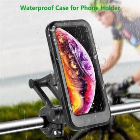 img 3 attached to 🚲 Waterproof Bike Phone Mount - Extendable and Foldable Motorcycle Holder | Adjustable Universal 360° Rotation | Mobile Phone Holder for Bicycle, Motorbike Handlebars - iPhone & Android GPS & More