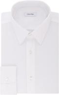 👔 ultimate comfort: calvin klein regular stretch unsolid shirts for men logo