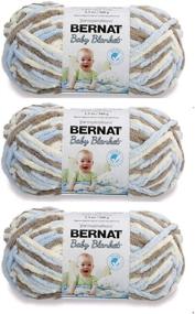 img 1 attached to 🧶 Wholesome Savings: Bernat Baby Blanket Yarn (3-Pack) Little Cosmos 161103-3128