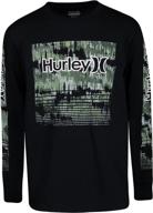 hurley sleeve graphic t shirt birch boys' clothing for tops, tees & shirts logo