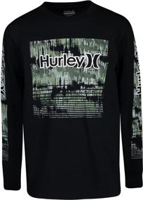 img 3 attached to Hurley Sleeve Graphic T Shirt Birch Boys' Clothing for Tops, Tees & Shirts